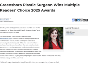 Dr Contogiannis Wins Best Plastic Surgery and Best Medical Spa at Readers Choice